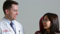 Doctor talking to a patient